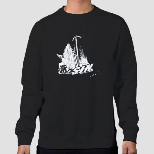 Sweatshirt Black Vintage Goth SIN Tapout