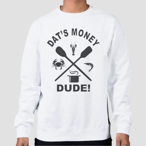 Sweatshirt White Dats Money Dude Stalekracker