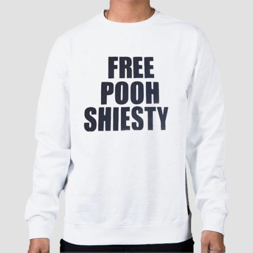 Sweatshirt White Hip Hop Free Pooh Shiesty Merch
