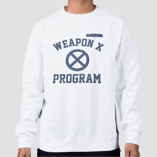 Sweatshirt White Vintage Program Test Subject the Weapon X