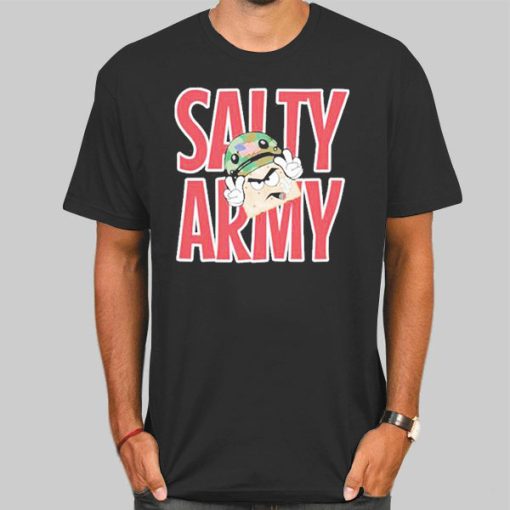 Salty Cracker Merch Big Salty Army Shirt
