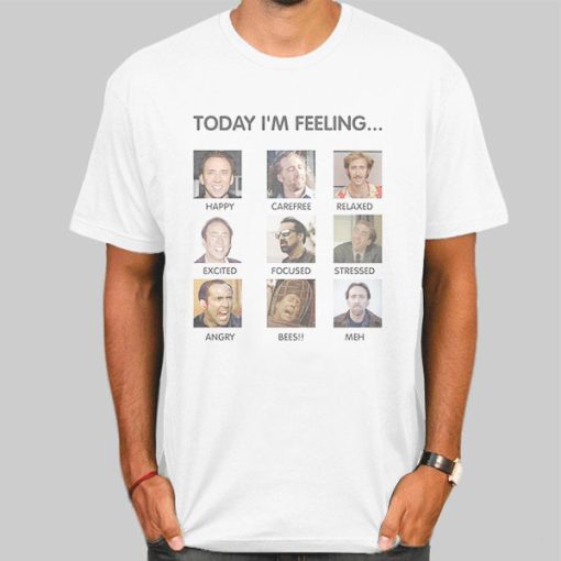 Funny Expression Face Nicolas Cage Shirt