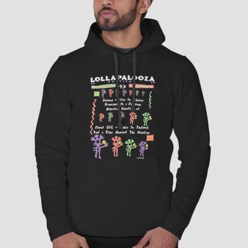 Hoodie Black Lollapalooza 1993 Alice in Chains
