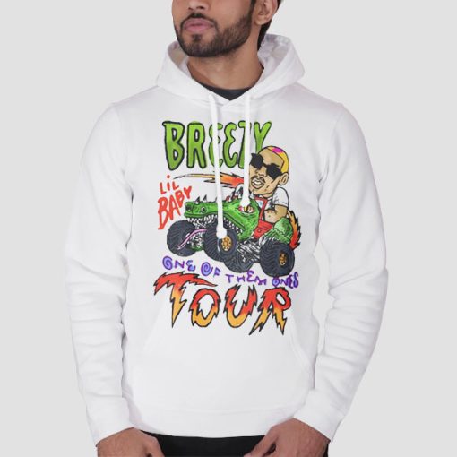 Hoodie White Chris Brown Lil Baby One of Them Ones Tour Merch