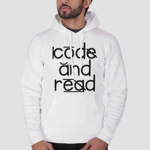 Hoodie White Code and Read Dyslexia Therapist