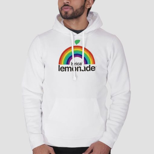 Hoodie White Inspired Rainbow Lyrical Lemonade