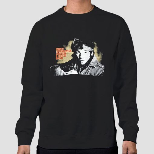 Sweatshirt Black 90s Vintage Bruce Springsteen