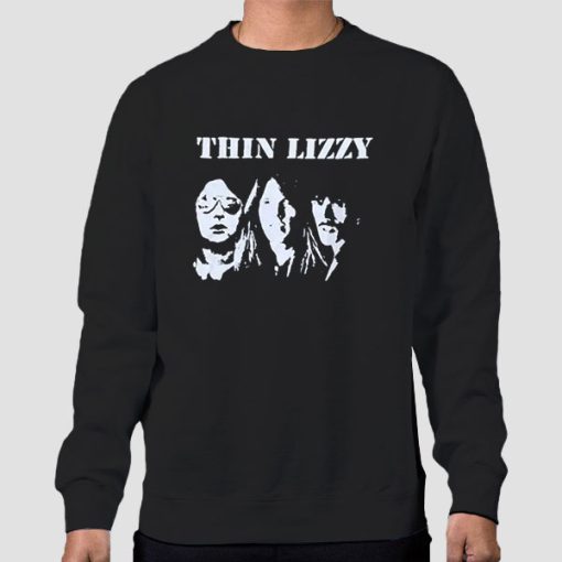 Sweatshirt Black Bad Reputation Thin Lizzy