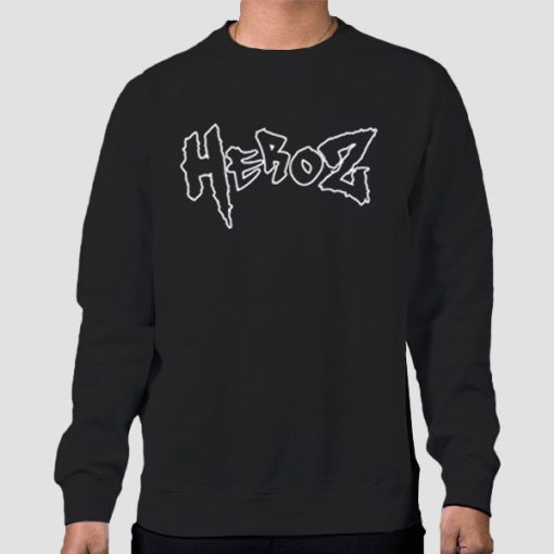 Sweatshirt Black Classic Logo the Heroz