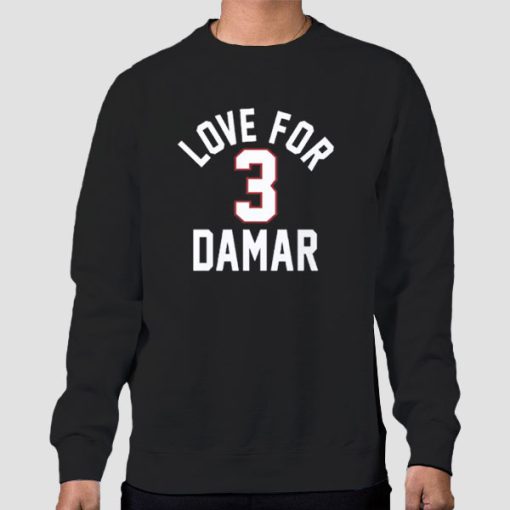 Sweatshirt Black Damar Hamlin Love for Damar