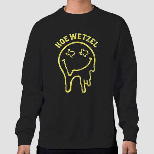 Sweatshirt Black Drippy Smiley Koe Wetzel