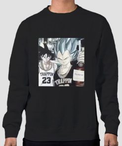 Sweatshirt Black Goku Trappin and Vegeta Dragon Ball