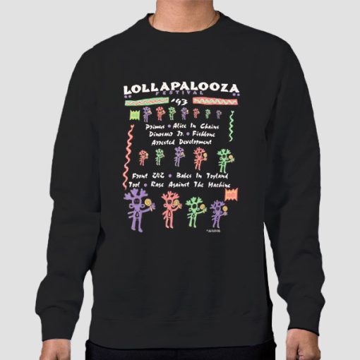 Sweatshirt Black Lollapalooza 1993 Alice in Chains