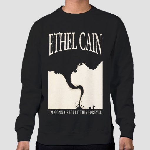 Sweatshirt Black Regret This Forever Ethel Cain Merch