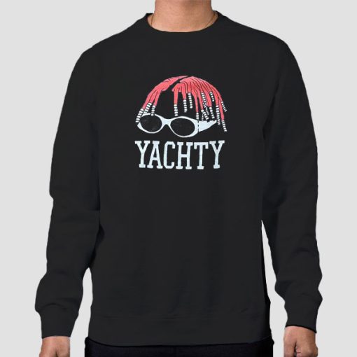 Sweatshirt Black Retro Graphic Lil Yachty