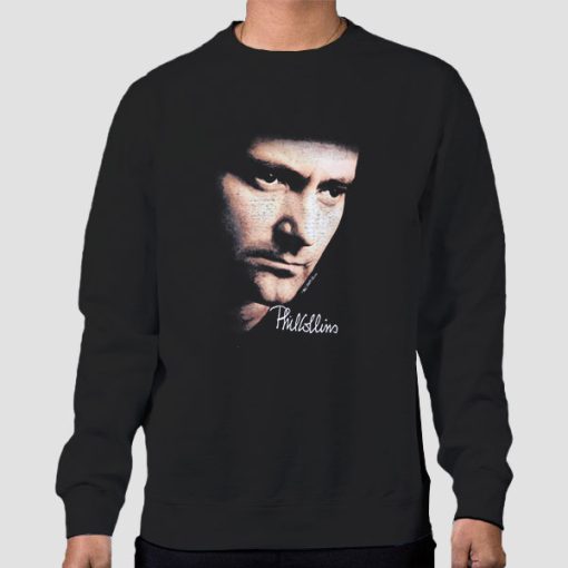 Sweatshirt Black Vintage 1990 Seriously World Tour Phil Collins