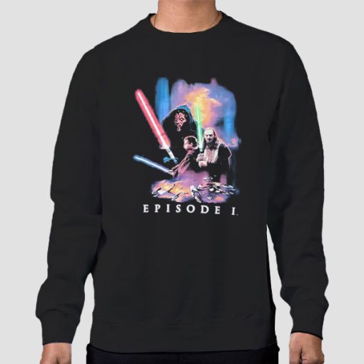 Sweatshirt Black Vintage Star Wars Darth Maul
