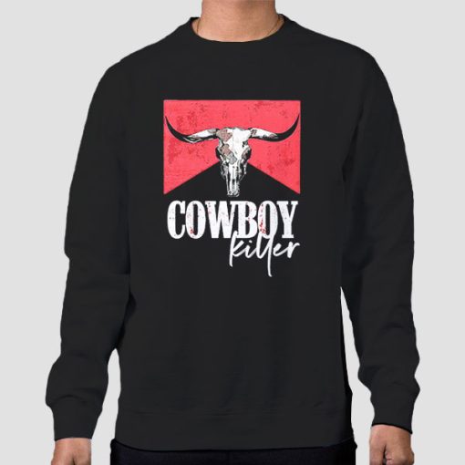 Sweatshirt Black Vintage the Cowboy Killer