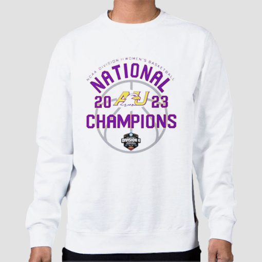 Sweatshirt White Ashland University Division Basketball