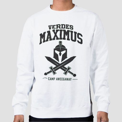 Sweatshirt White Camp Aweegaway Verdes Maximus