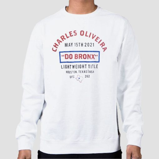 Sweatshirt White DO Bronk Light Wight Title Charles Oliveira