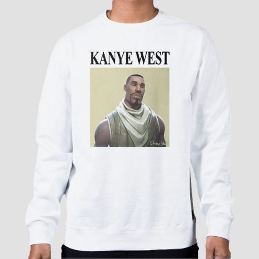Sweatshirt White Funny Boys Kanye West Fortnite