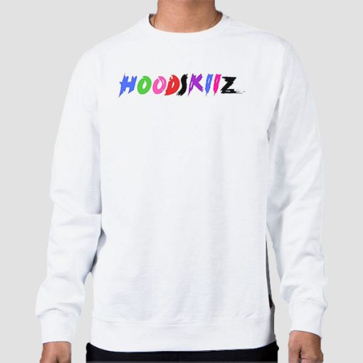 Sweatshirt White Hoodskiiz Merch Logo Tiktok