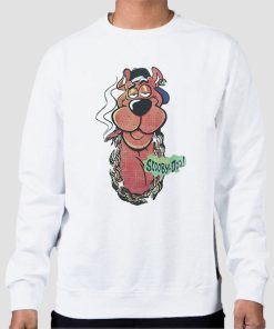 Sweatshirt White Scooby Doo Goosebumps Vintage