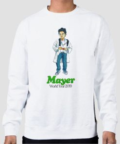 Sweatshirt White World Tour 2019 John Mayer