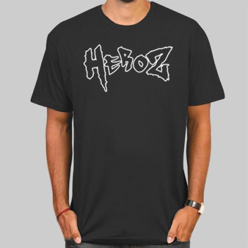 T Shirt Black Classic Logo the Heroz