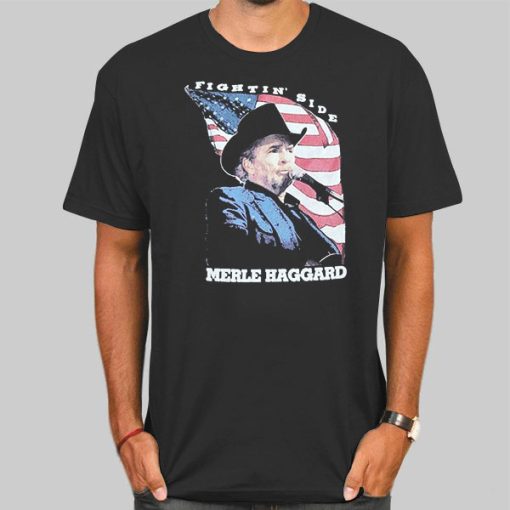 Vintage 2001 Fightin Side Merle Haggard T Shirts