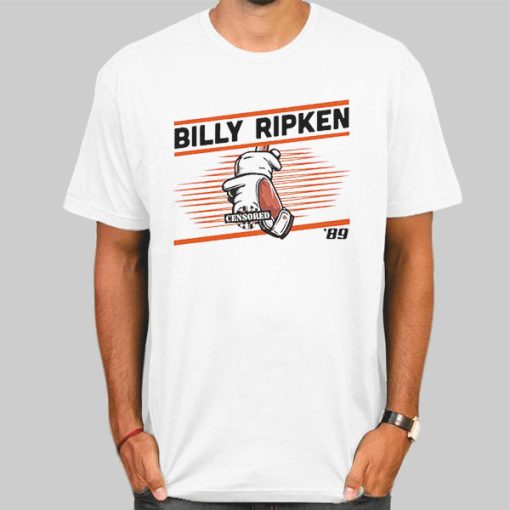 Vintage 1989 Censored Billy Ripken Shirt
