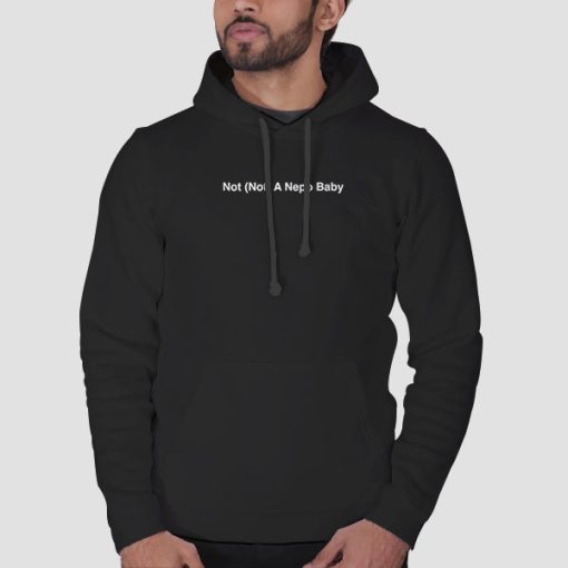 Hoodie Black Not a Nepo Baby
