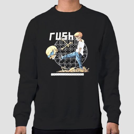 Sweatshirt Black Bones Pushead 90s Vintage Rush