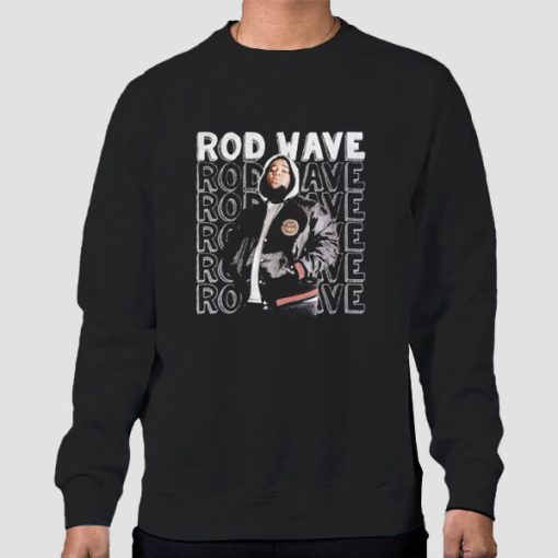 Sweatshirt Black Bootleg Vintage Rod Wave
