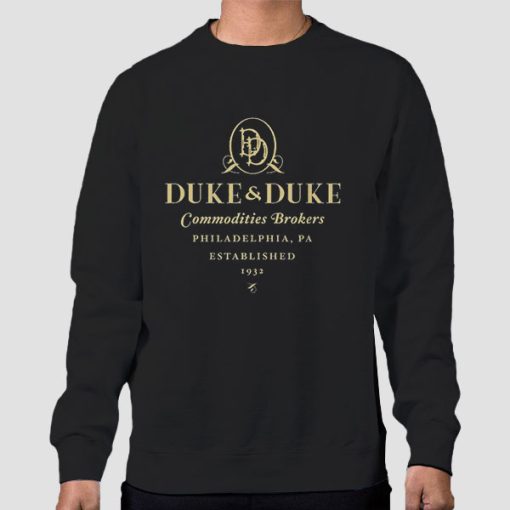 Sweatshirt Black Duke and Duke Commodities Brokers Philadelphia