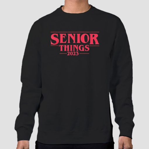 Sweatshirt Black High School Class Senior 2023