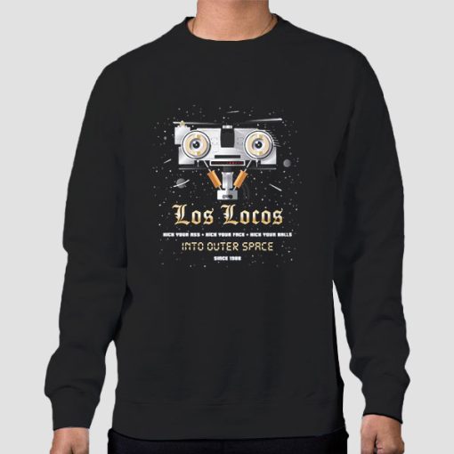 Sweatshirt Black Los Locos Short Circuit 2