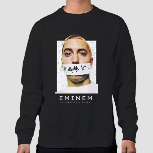 Sweatshirt Black Mugshot My Name Is Eminem