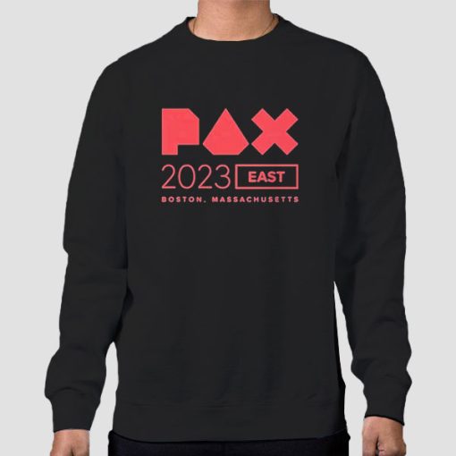 Sweatshirt Black Pax East Merch Boston 2023