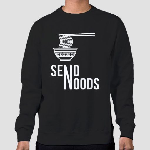 Sweatshirt Black Send Noodles Send Noods