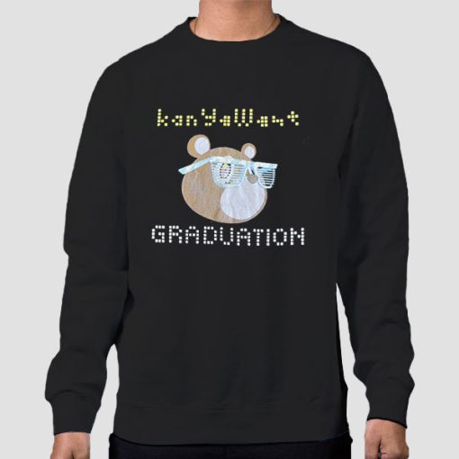 Sweatshirt Black Vintage Album Graduation Kanye West