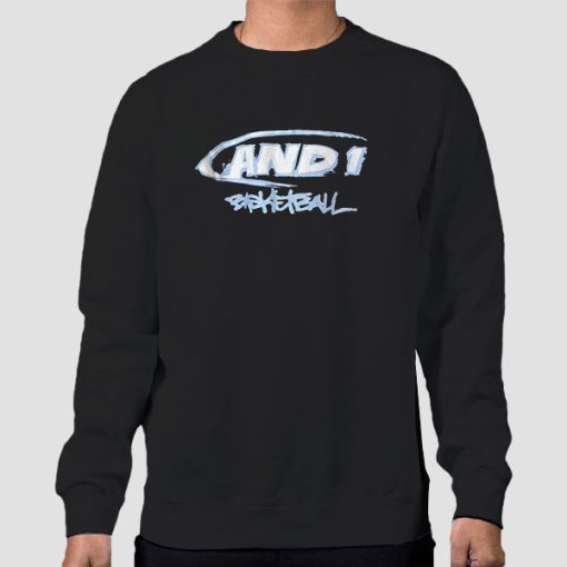 Sweatshirt Black Vintage Basketball and1