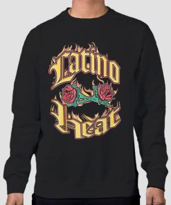 Sweatshirt Black Vintage Flame Eddie Guerrero Latino Heat