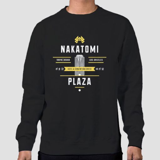 Sweatshirt Black Vintage Nakatomi Plaza