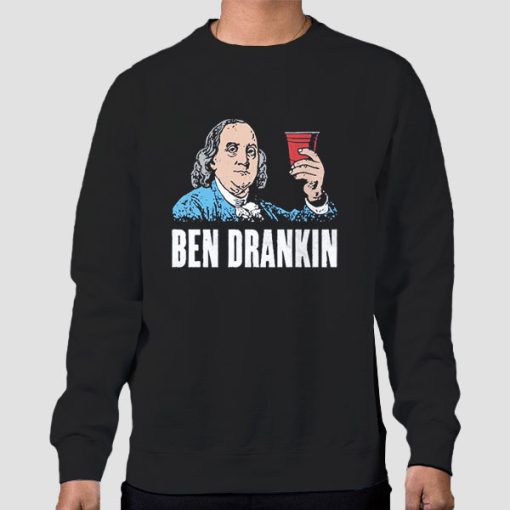 Sweatshirt Black Vintage Rare Ben Drankin