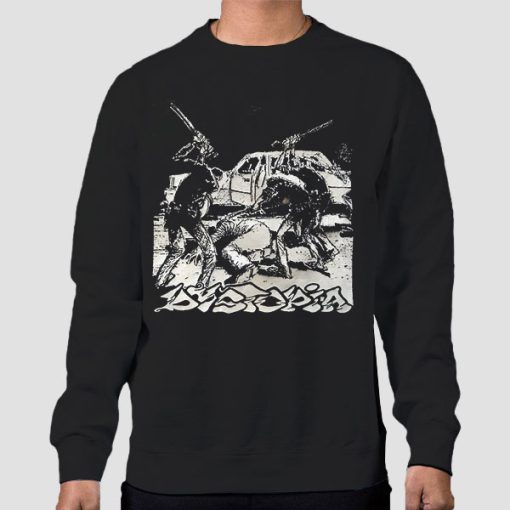 Sweatshirt Black Vintage Rare Dystopia