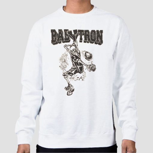 Sweatshirt White Airtron Skeleton Babytron
