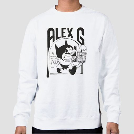 Sweatshirt White Alex G Merch God Save the Animals