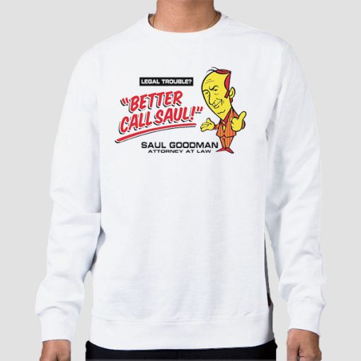 Sweatshirt White Better Call Saul Goodman